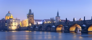 Le Pont Charles hiver